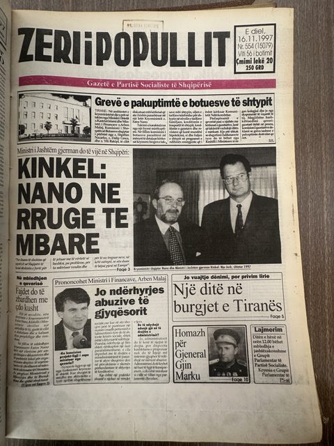 Zëri i Popullit 1997-11-16